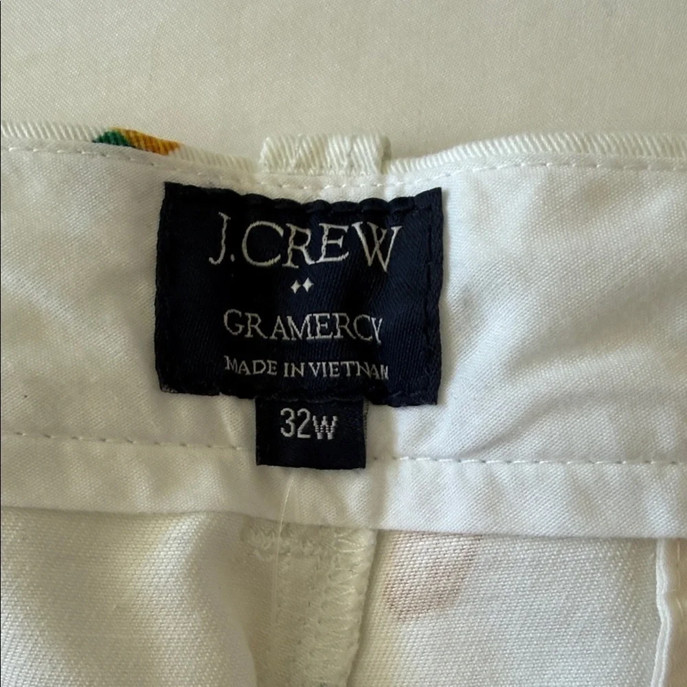 J. Crew White Pineapple Print Men's Shorts